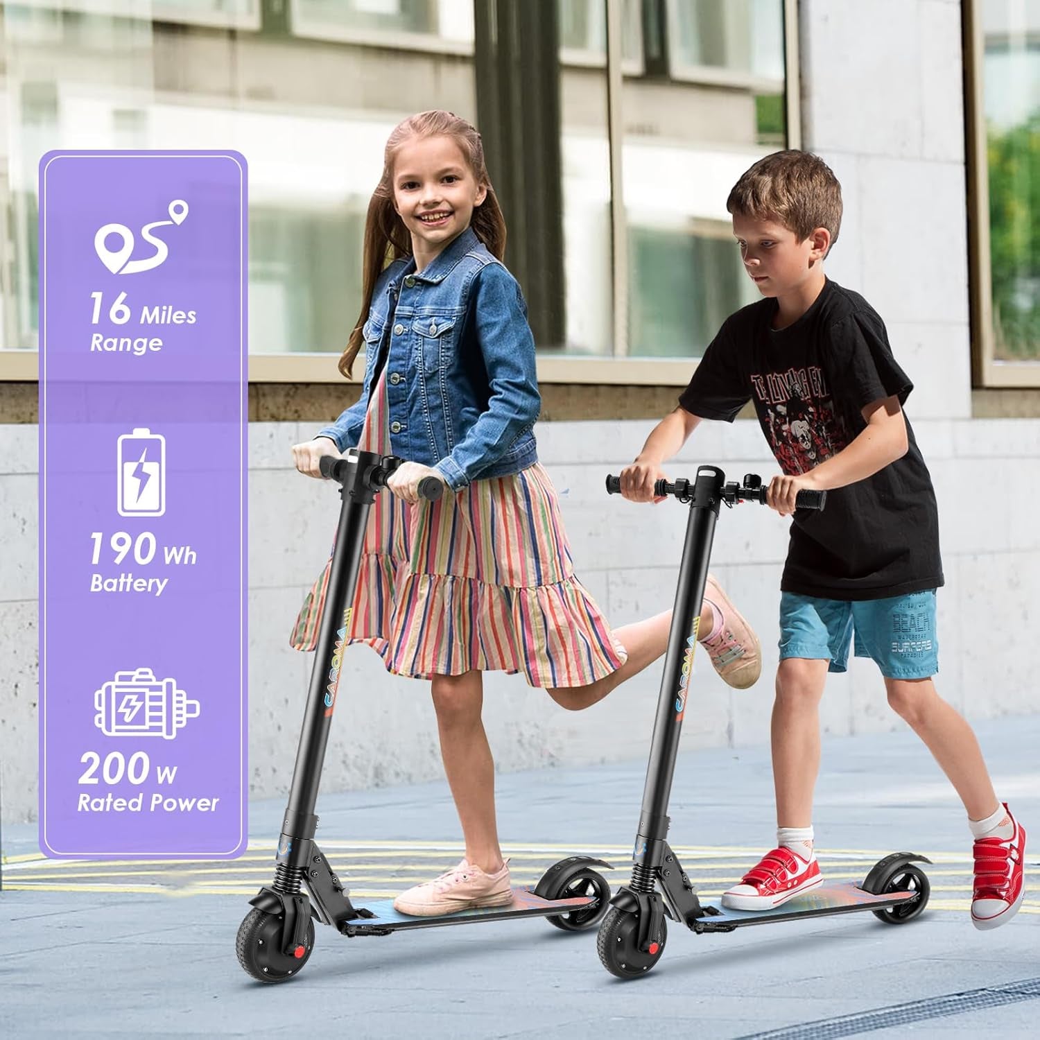 Electric Scooter for Kids Ages 8-12,Height for 3.9-5.8 Ft,250W,Led Display,6/10/15 MPH Adjustable Speed,Up to 120 Mins,Foldable Kids Electric Scooter with Dual Braking System,Max 220 Lbs