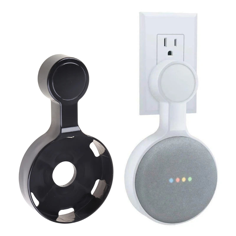 Outlet Wall Mount Hanger Stand Speaker Holder for Google Home Mini Voice Assistant Home Kitchen Bathroom Supplies