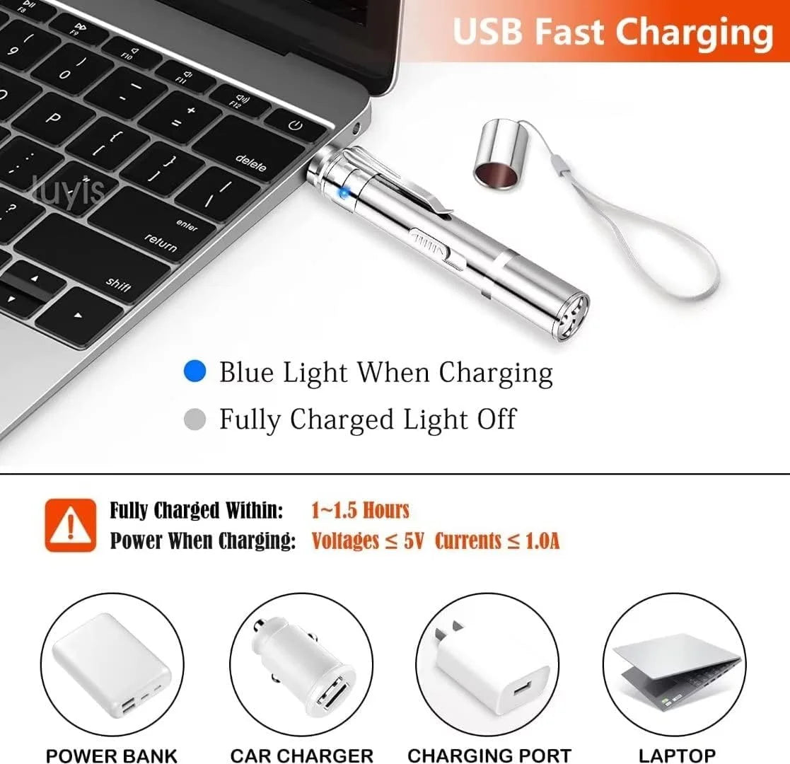 Cat Laser Pointer Toy,Dog Laser Pointer,7 Adjustable Patterns Laser,Long Range 3 Modes Training Chaser Interactive Toy,Usb Recharge