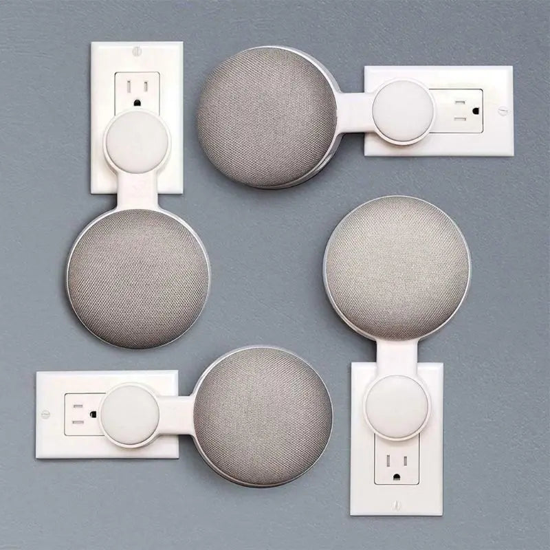 Outlet Wall Mount Hanger Stand Speaker Holder for Google Home Mini Voice Assistant Home Kitchen Bathroom Supplies
