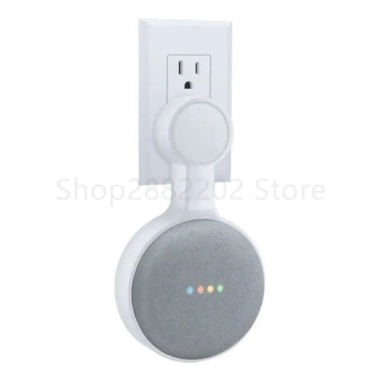 Outlet Wall Mount Hanger Stand Speaker Holder for Google Home Mini Voice Assistant Home Kitchen Bathroom Supplies
